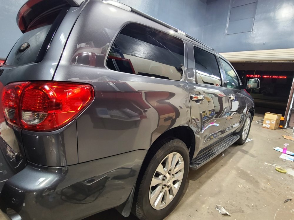 Gray SUV after detailing