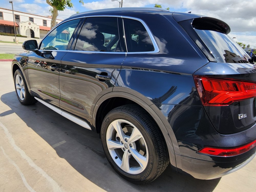 Black Audi SUV after detail