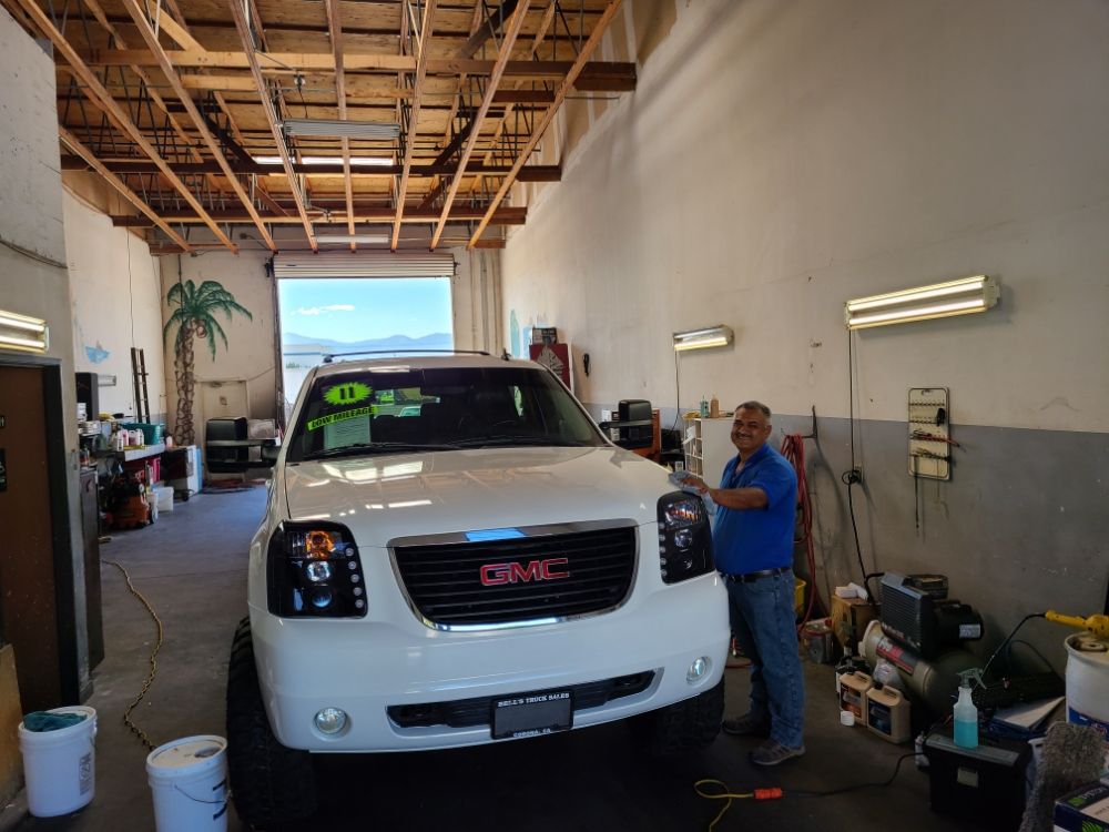 Truck detailed at the shop