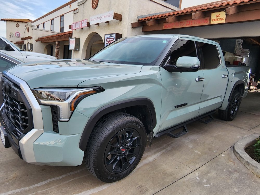 New Toyota Tundra at the shop