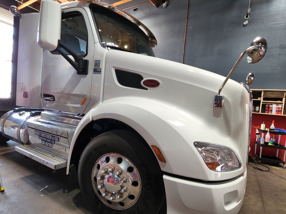 Truck detailed at the shop