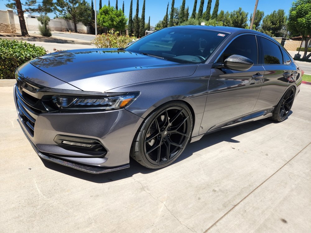 Gray Honda Accord with tinted windows