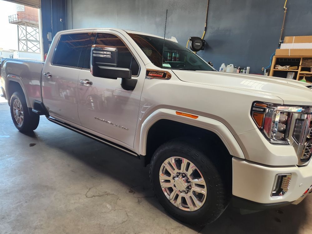 Truck detailed at the shop